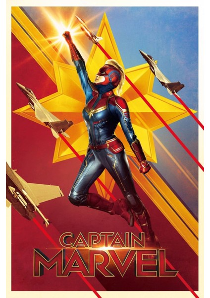 Captain Marvel (2019) 14 (Folyo / Afiş / Poster) 2019 ( 35 cm x 50 cm )