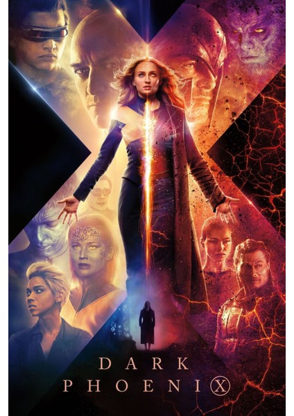 Dark Phoenix (2019) 3 (Folyo / Afiş / Poster) 2315 ( 35 cm x 50 cm )