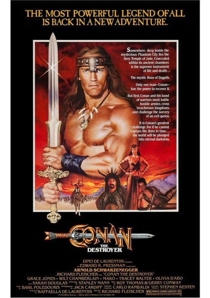 Conan The Destroyer (1984) (Folyo / Afiş / Poster) 2214 ( 35 cm x 50 cm )