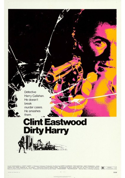 Dirty Harry (1971) 1 (Folyo / Afiş / Poster) 2491 ( 35 cm x 50 cm )