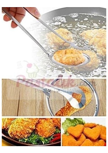 BUFFER® Çok Amaçlı Süzgeçli Paslanmaz Metal Haşlama Ve Kızartma Maşası indirimleri