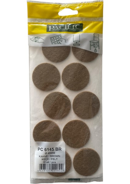 Yapışkanlı Keçe 45 mm Yuvarlak