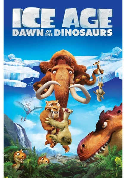 Ice Age Dawn Of The Dinosaurs (2009) (Folyo / Afiş / Poster) 3704 ( 35 cm x 50 cm )
