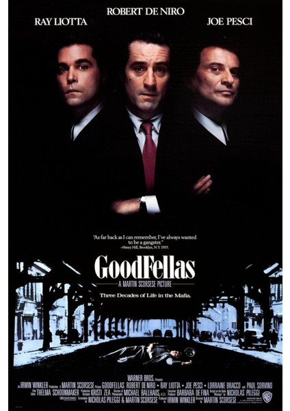 Goodfellas (1990) 3 (Folyo / Afiş / Poster) 3166 ( 35 cm x 50 cm )