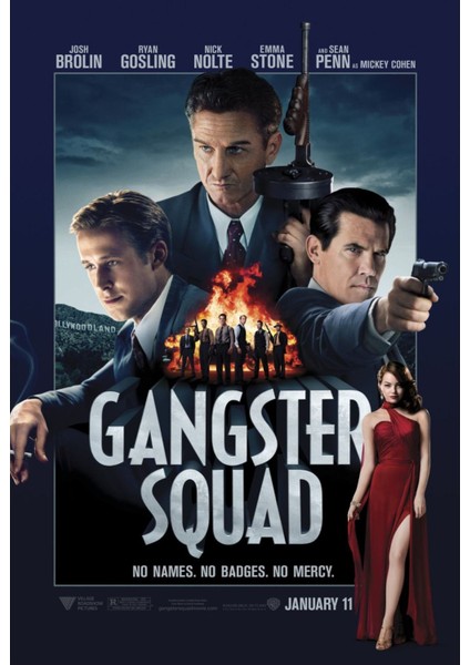 Gangster Squad (2013) 6 (Folyo / Afiş / Poster) 3008 ( 35 cm x 50 cm )