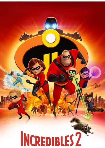 Incredibles 2 (2018) 7 (Folyo / Afiş / Poster) 3749 ( 35 cm x 50 cm )