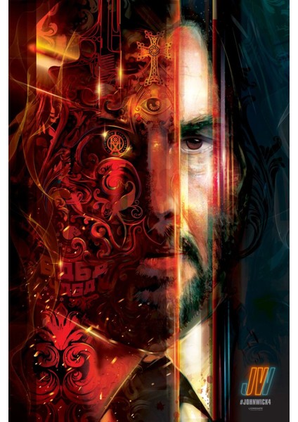 John Wick Chapter 4 (2023) 0011 (Folyo / Afiş / Poster) 3981 ( 35 cm x 50 cm )