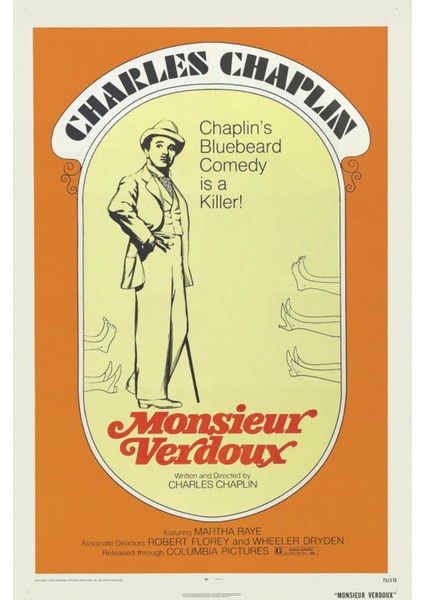 Monsieur Verdoux (1947) 1 ( Folyo ) - Afiş - POSTER-4676 ( 35 cm x 50 cm )