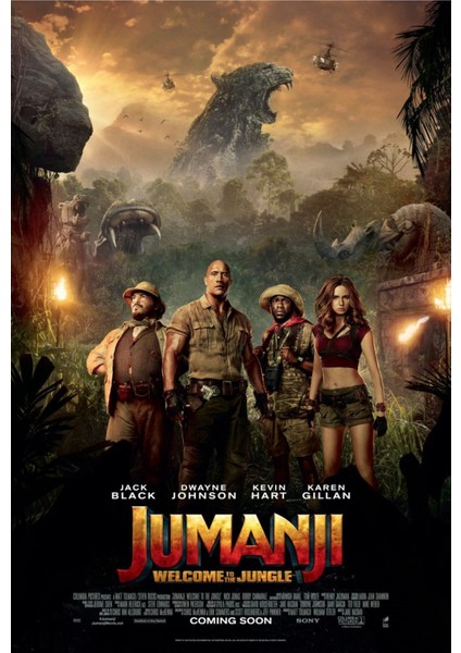 Jumanji Welcome To The Jungle (2017) ( Folyo ) - Afiş - POSTER-4030 ( 35 cm x 50 cm )
