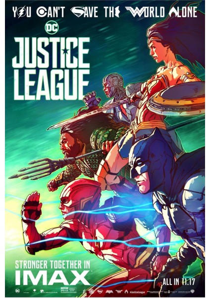 Justice League (2017) 6 ( Folyo ) - Afiş - POSTER-4076 ( 35 cm x 50 cm )