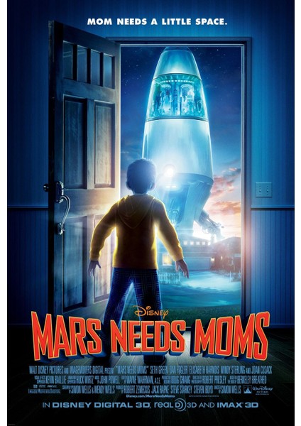 Mars Needs Moms (2011) ( Folyo ) - Afiş - POSTER-4501 ( 35 cm x 50 cm )
