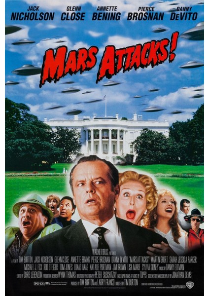 Mars Attacks! (1996) ( Folyo ) - Afiş - POSTER-4499 ( 35 cm x 50 cm )