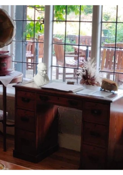 Beyaz Plastik Atatürk Heykeli Biblo 10.5x 8.5 cm Özel Tasarım fırsatları