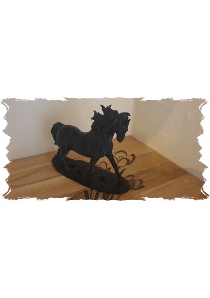 Siyah At Heykeli Biblo 9.5x7 cm Özel Tasarım fiyatları