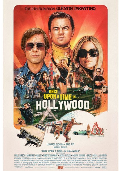 Once Upon A Time In Hollywood (2019) 3 ( Folyo ) - Afiş - POSTER-4905 ( 35 cm x 50 cm )