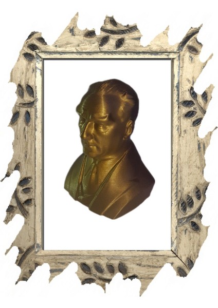 Parlak Gold Plastik Atatürk Heykeli Biblo 10.5x 8.5 cm Özel Tasarım fiyatları