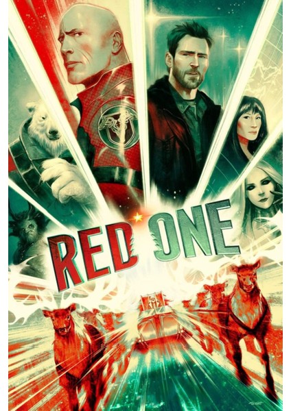 Red One (2024) 0004 Afiş - Poster ( Folyo ) - Afiş - POSTER-5367 ( 35 cm x 50 cm )