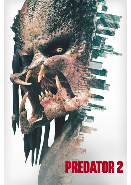 Predator 2 (1990) 3 (Folyo / Afiş / Poster) 5182 ( 35 cm x 50 cm )