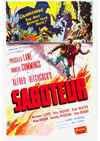 Saboteur (1942) (Folyo / Afiş / Poster) 5547 ( 35 cm x 50 cm )