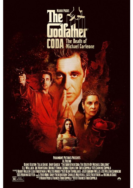 The Godfather Part II ı (1990) 4 (Folyo / Afiş / Poster) 7036 ( 35 cm x 50 cm )