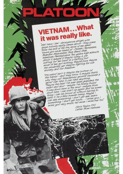 Platoon (1986) 3 (Folyo / Afiş / Poster) 5114 ( 35 cm x 50 cm )