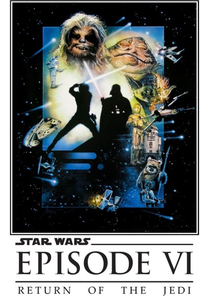 Star Wars Return Of The Jedi (1983) 7 (Folyo / Afiş / Poster) 6122 ( 35 cm x 50 cm )
