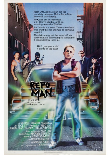Repo Man (1984) (Folyo / Afiş / Poster) 5387 ( 35 cm x 50 cm )