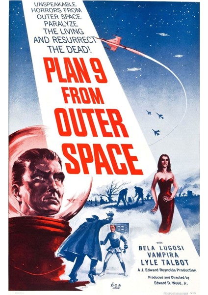 Plan 9 From Outer Space (1959) (Folyo / Afiş / Poster) 5096 ( 35 cm x 50 cm )