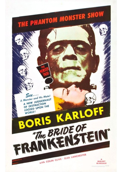 The Bride Of Frankenstein (1935) 3 (Folyo / Afiş / Poster) 6660 ( 35 cm x 50 cm )