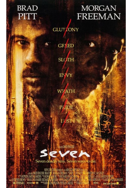 SE7EN - Seven (1995) 0001 (Folyo / Afiş / Poster) 5659 ( 35 cm x 50 cm )