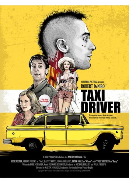 Taxi Driver (1976) 1 (Folyo / Afiş / Poster) 6376 ( 35 cm x 50 cm )