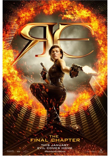 Resident Evil The Final Chapter (2017) 2 (Folyo / Afiş / Poster) 5409 ( 35 cm x 50 cm )