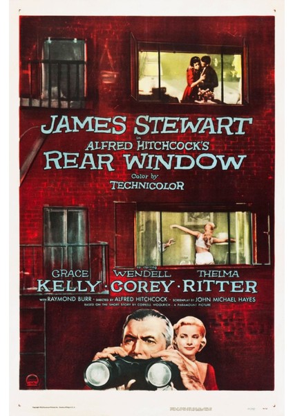 Rear Window (1954) (Folyo / Afiş / Poster) 5342 ( 35 cm x 50 cm )