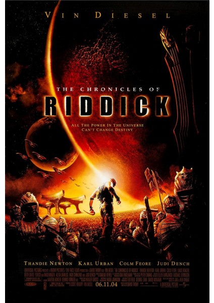 The Chronicles Of Riddick (2004) 2 (Folyo / Afiş / Poster) 6700 ( 35 cm x 50 cm )