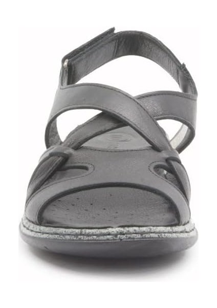 D25YS-2535 Kadın Deri Comfort Sandalet Siyah fırsatları