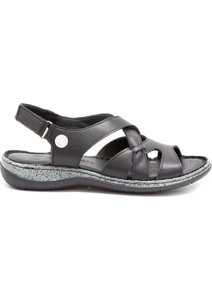 D25YS-2535 Kadın Deri Comfort Sandalet Siyah fiyatları