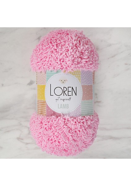 Lamb Pembe El Örgü İpi - R082