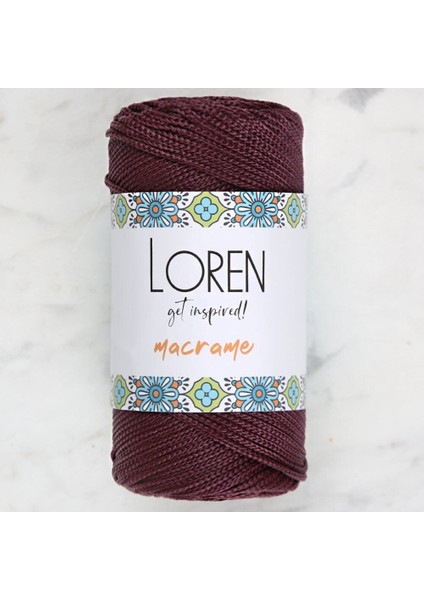 Macrame Koyu Bordo El Örgü İpi- RM115