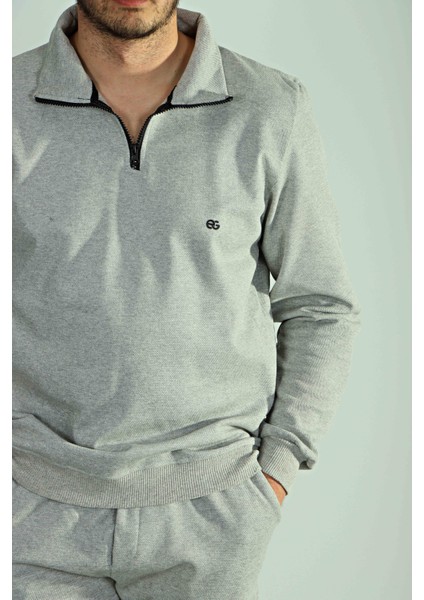 Pike Yarım Fermuar Sweat Açık Gri fiyatları
