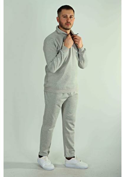 Pike Yarım Fermuar Sweat Açık Gri fırsatları