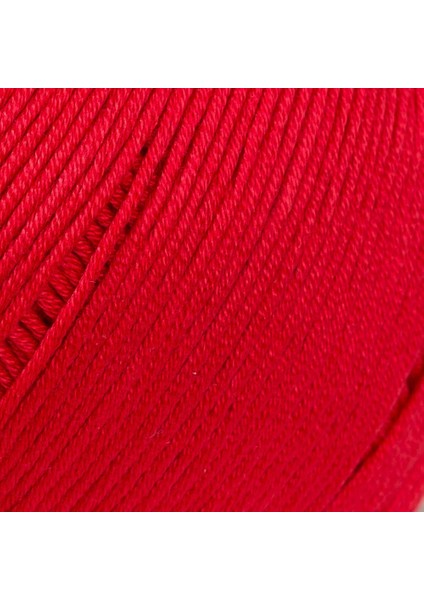 Mercerized Cotton Kırmızı El Örgü İpi - 19 - 33597 fiyatları