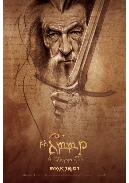 The Hobbit An Unexpected Journey (2012) 6 (Folyo / Afiş / Poster) 7154 ( 35 cm x 50 cm )