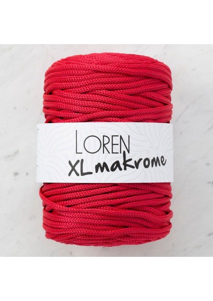 Xl Makrome Kırmızı El Örgü İpi- R048 - 33714