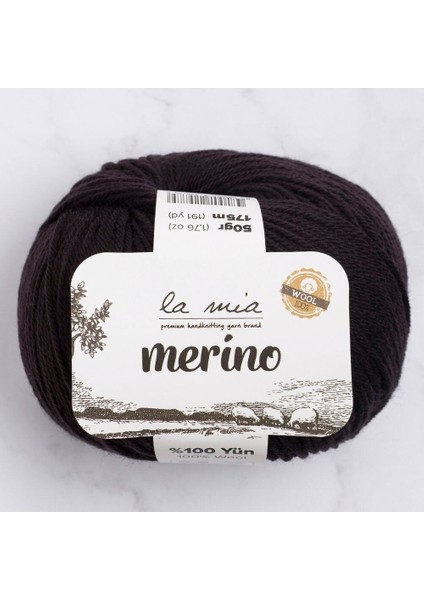 Merino Siyah El Örgü İpi - L006 - 33790