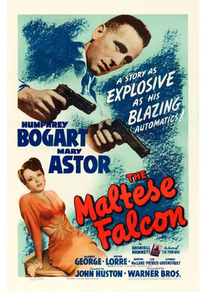 The Maltese Falcon (1941) 2 (Folyo / Afiş / Poster) 7541 ( 35 cm x 50 cm )