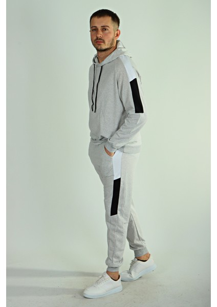 2 Iplik Garneli Kapşonlu Takım Açık Gri fırsatları