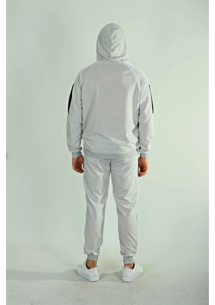2 Iplik Garneli Kapşonlu Takım Açık Gri indirimleri