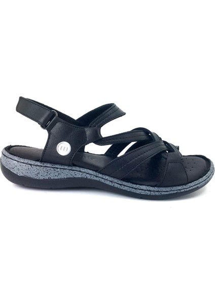 D25YS-2530 Kadın Deri Comfort Sandalet Siyah fiyatları