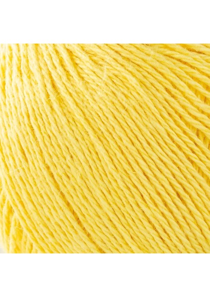 Linen Cotton Sarı El Örgü İpi - L160 - 33863