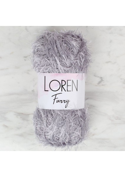 Furry Gri El Örgü İpi - RF006 - 34045